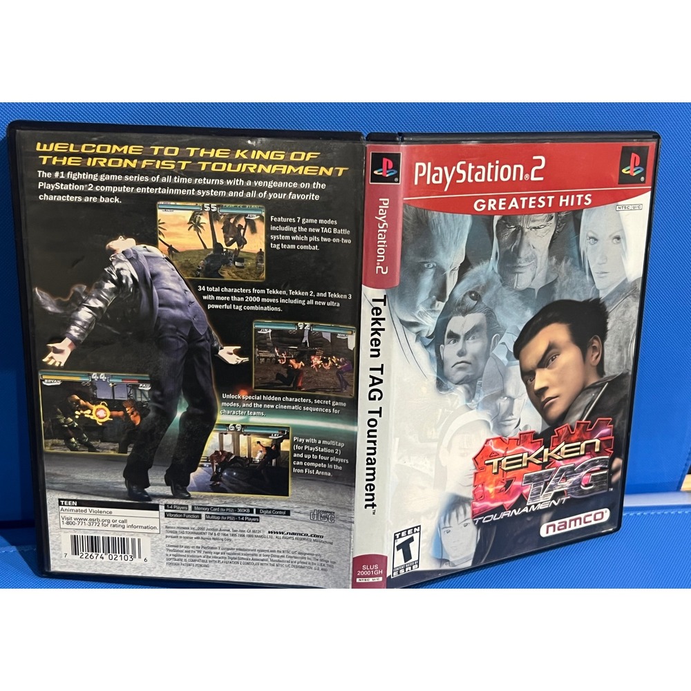 Tekken Tag Tournament Sony PlayStation 2 PS2 Greatest Hits Namco Fighting Game
